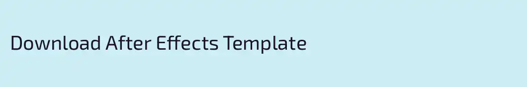 Download After Effects Template